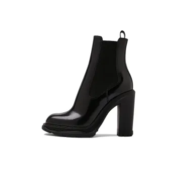 Alexander McQueen Block Heeled Ankle Boots Women's