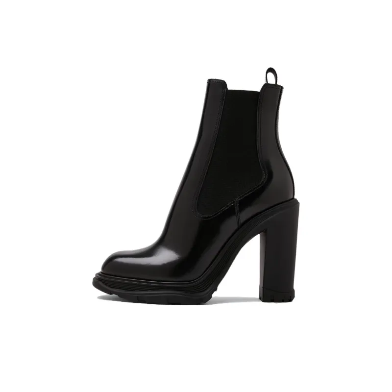 Alexander McQueen Block-Heeled Ankle Boots Women's-0