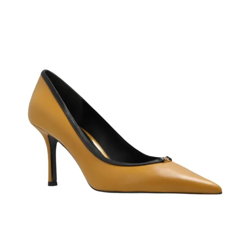 TORY BURCH Slim Heel High Heels 8cm Women's Umber-2