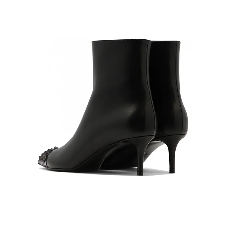 Valentino Rockstud Ankle Boots Women's Black-2