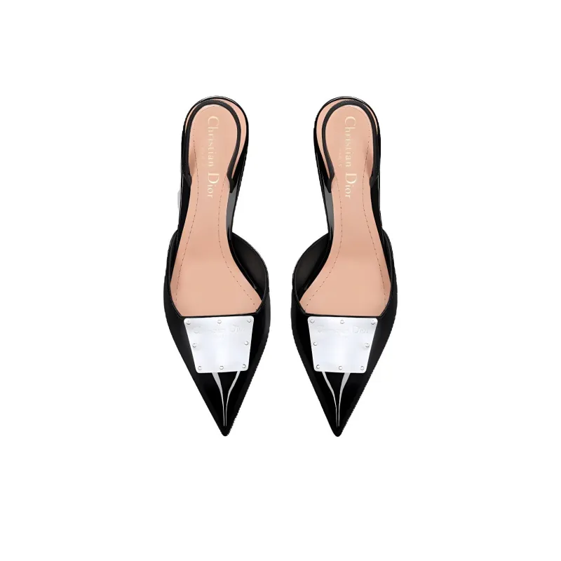 DIOR La Parisienne Dior Slim Heel High Heels Women's Black-4