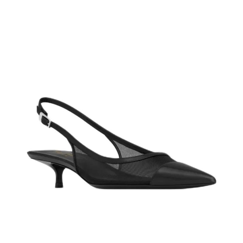 SAINT LAURENT Oxalis Slingback Pumps-1