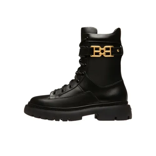 BALLY Logo plaque Combat Boots Women's
