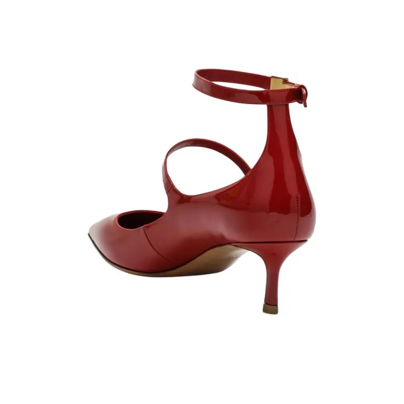 Valentino TIPTOE Slim Heel High Heels Women's Red-3