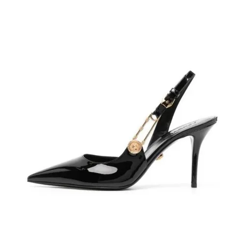 VERSACE Safety Pin 85mm Slingback Pumps