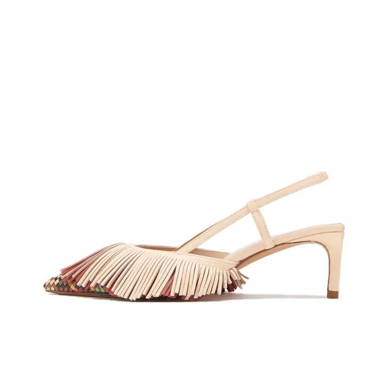Ulla Johnson Slim Heel High Heels 5cm Women's Beige-0