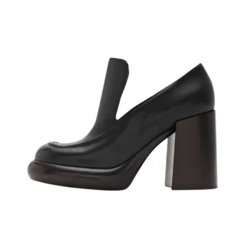 Burberry Chunky Heel High Heels Women's Black