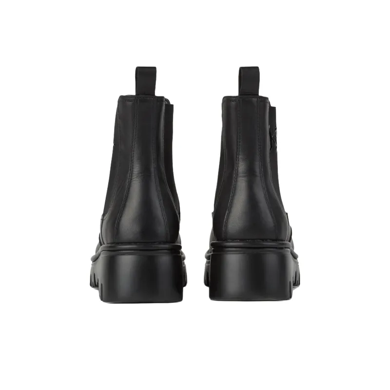 KARL LAGERFELD / Karl Lagerfeld Jeans Monogram Kombat Leather Boots-5