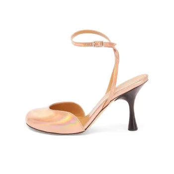 LOEWE Closed Toe Slippers Women's Rose Gold