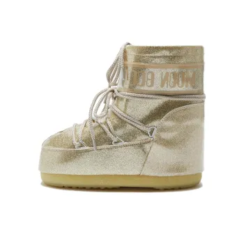 Moon Boot Icon Low Glitter Lace Up Boots