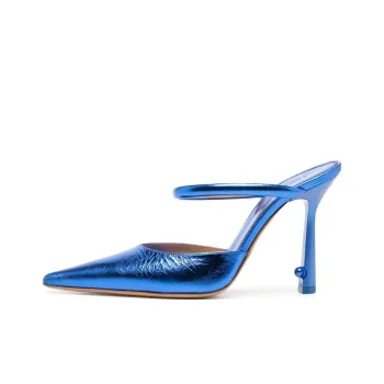 OFF WHITE Lollipop Metal Mule Blue Women's