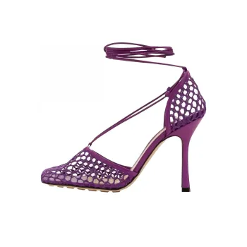 Bottega Veneta Slim Heel High Heels 9cm Women's Purple