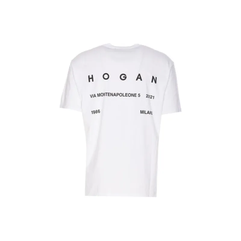 HOGAN Logo Printed Crewneck T Shirt-1