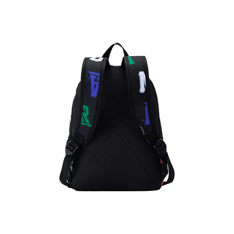 Jordan Polyester Backpack Small Size Unisex Black-3