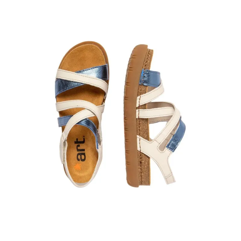 Art RHODES Strap Sandals Women's White Blue-2