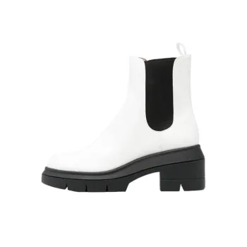 stuart weitzman Block heel Leather Chelsea Boots
