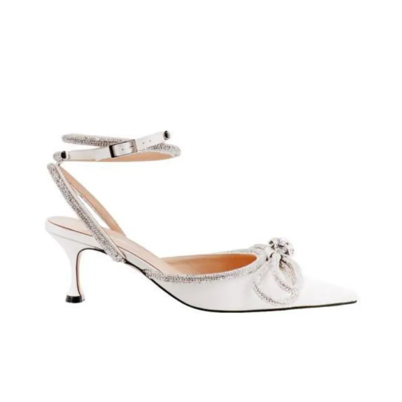 MACH & MACH Double Bow 65mm Leather Pumps-1