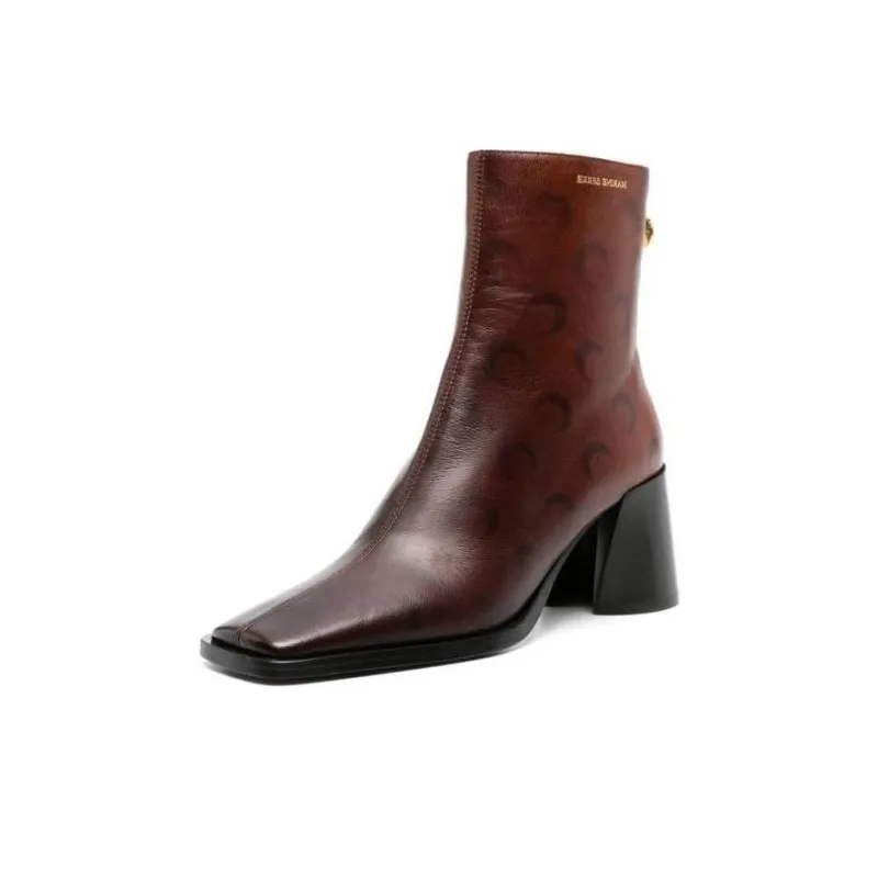 marine serre Airbrushed Crescent Moon-print Boots-1
