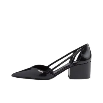 PRADA Chunky Heel High Heels 5.5cm Women's Black