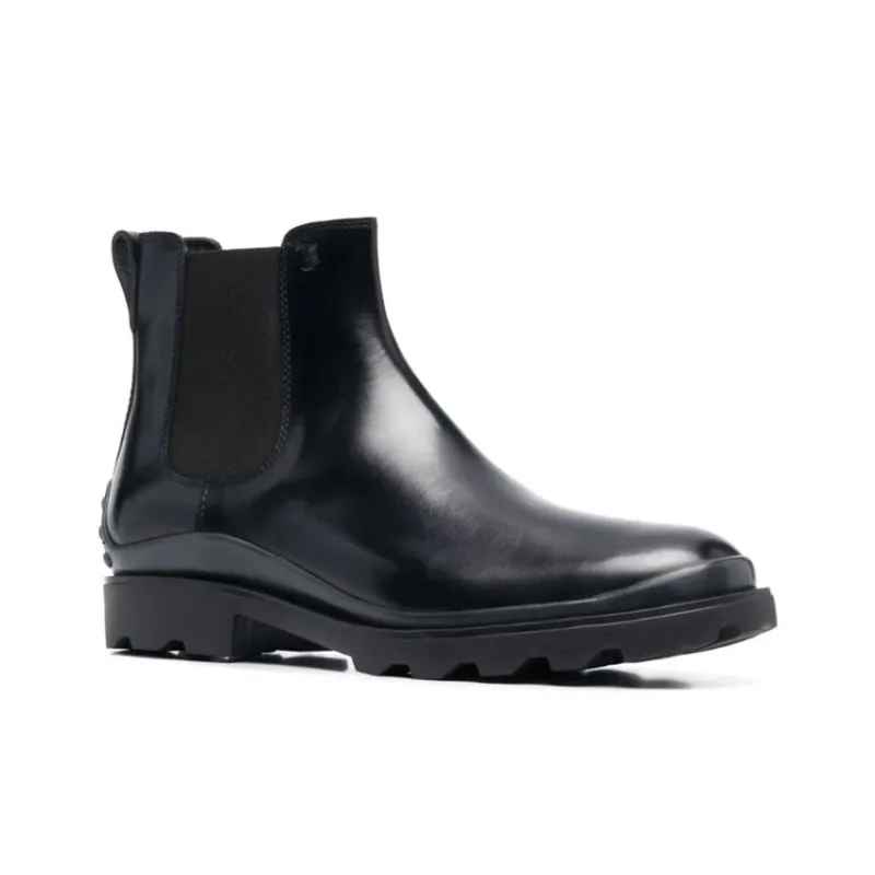 TOD'S Short Chelsea Boots Men's Black-1