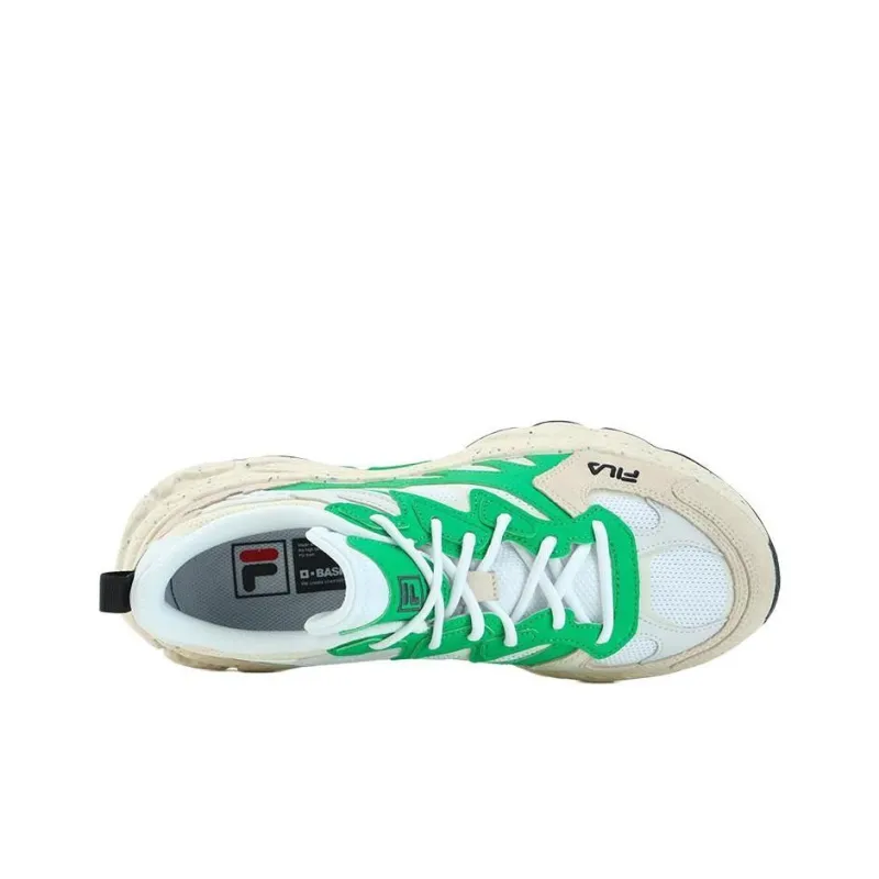 FILA Fern Fern Sneakers Anti-Slip Wear-Resistant Low-Top Chunky Sneakers Men's FILA White-2