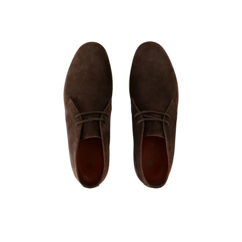 Loro Piana Ankle Boots Men's Dark Brown-4