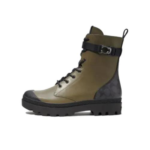 COACH Tucker Ankle Boots Men's Green Black