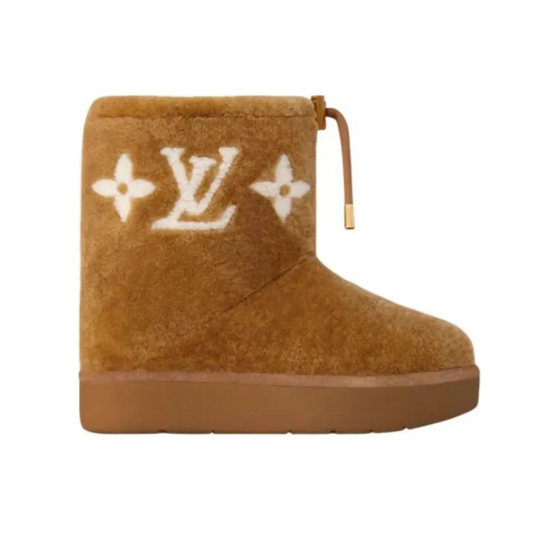 LOUIS VUITTON SKI Skiing Series Aspen Ankle Boots Women's Brown-1