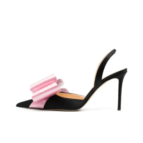 MACH & MACH Bow detail Slingback Pumps