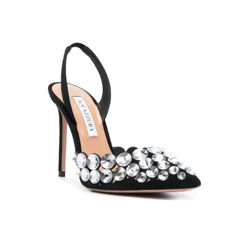 AQUAZZURA Maxi-Tequila 110mm Crystal-embellished Pumps-2