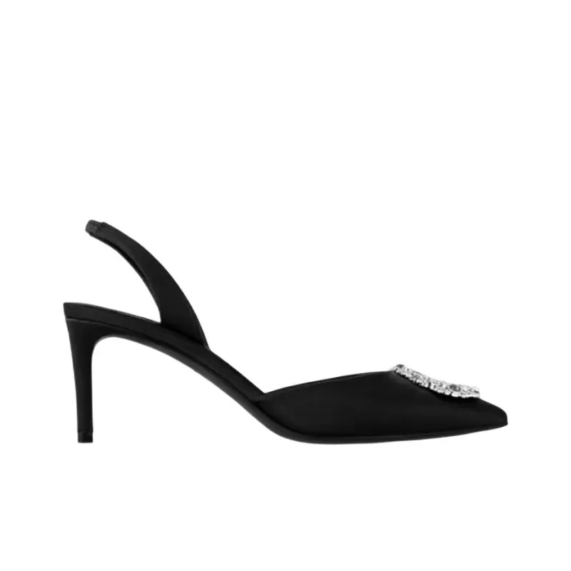 LOUIS VUITTON Met Slim Heel High Heels 6.5cm Women's Black-1