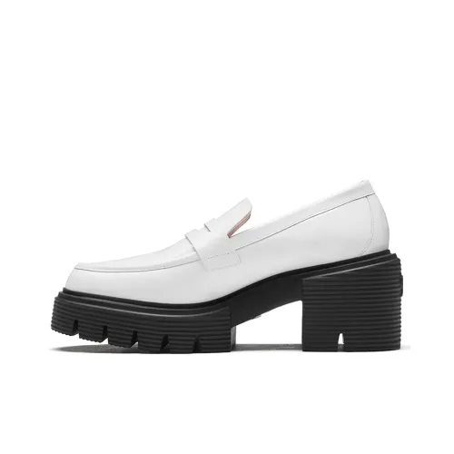 Stuart Weitzman/SW Chunky Heel High Heels 6cm Women's White