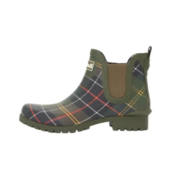 BARBOUR Wilton Wellingtons Short Chelsea Boots Women's Green