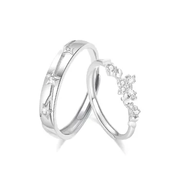 LUCA Sterling Silver Rings Unisex Anniversary Gift Refined Affection