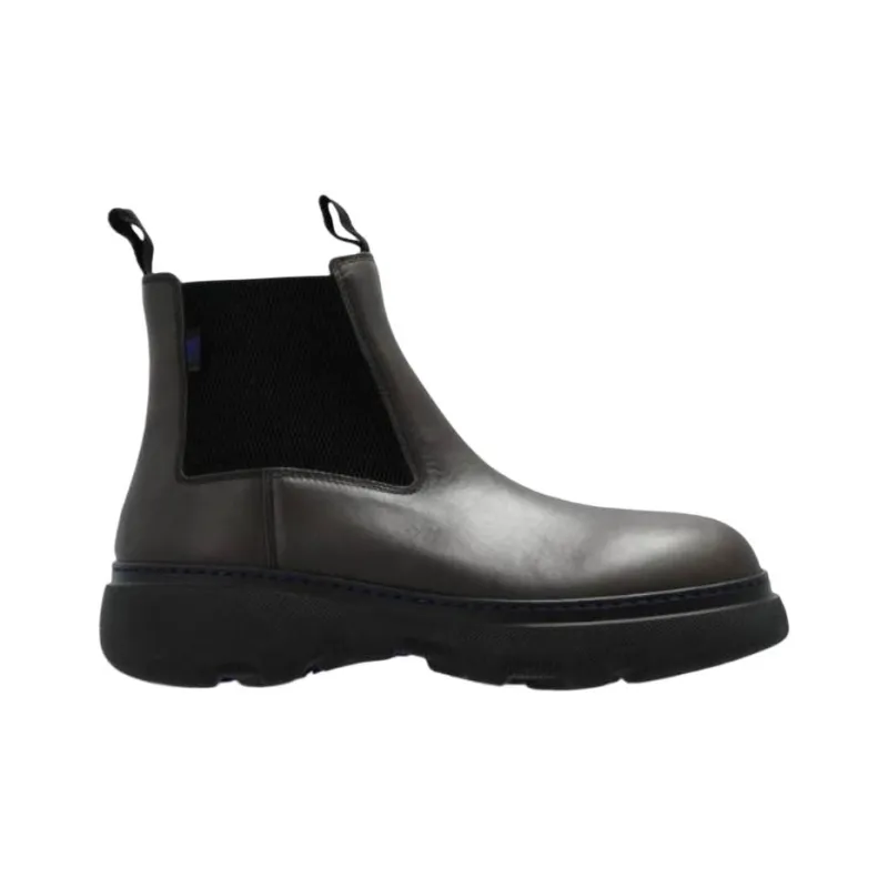 Burberry Creeper Short Chelsea Boots Men's Black-1