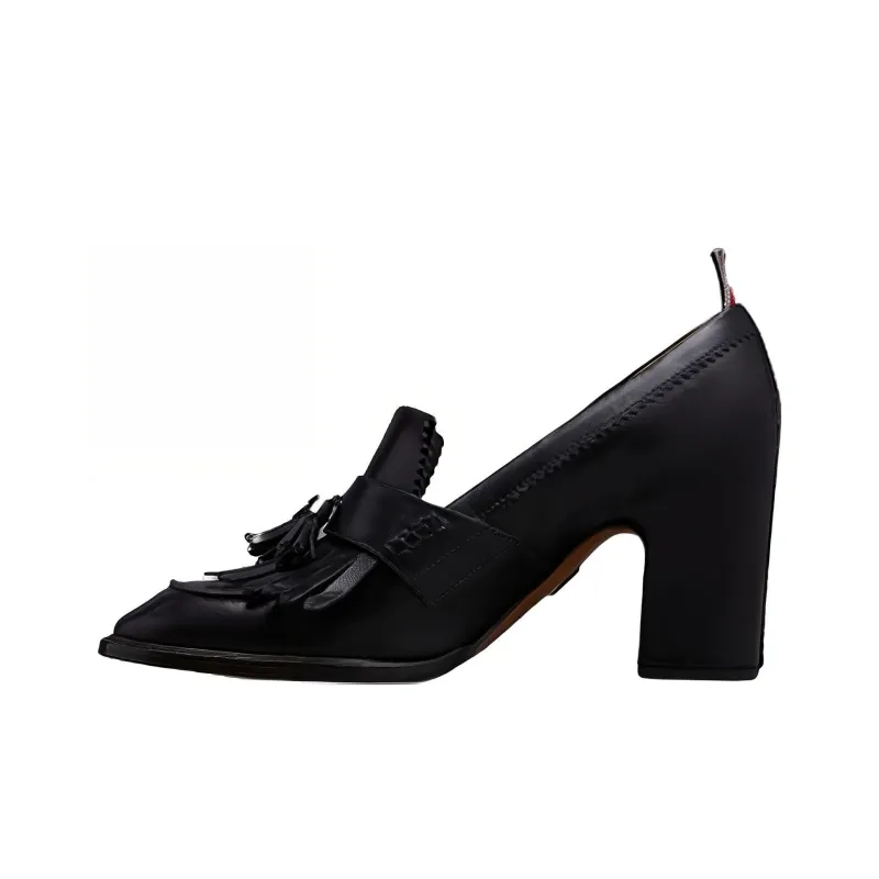 THOM BROWNE Kilt 75mm Tassel-trim Loafers-0
