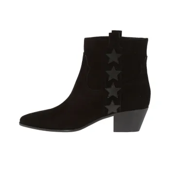 SAINT LAURENT Wyatt Ankle Boots Women's Black