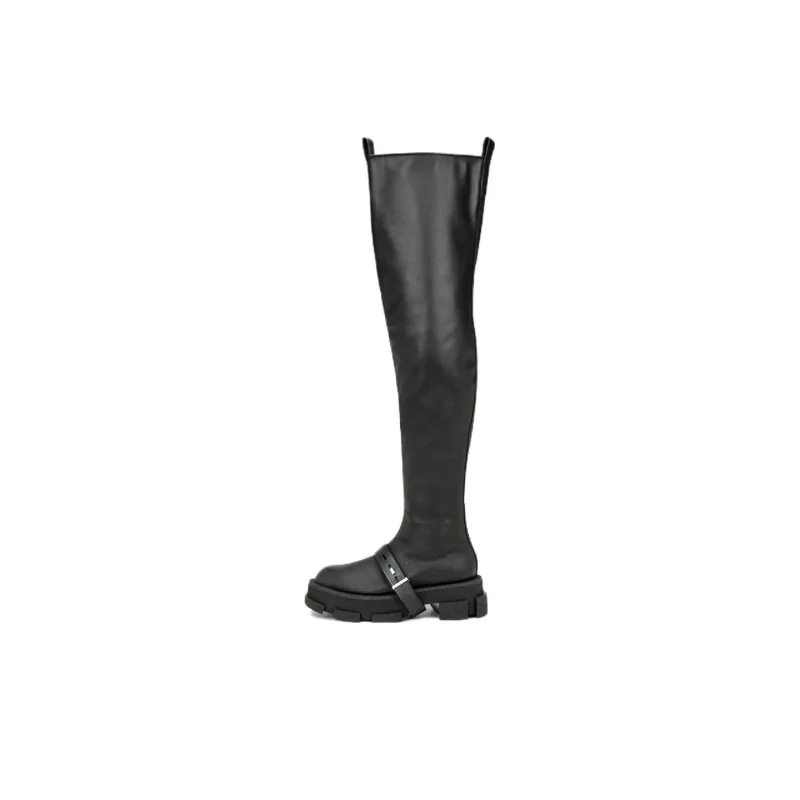 both Gao Thigh-high Chunky Boots-0