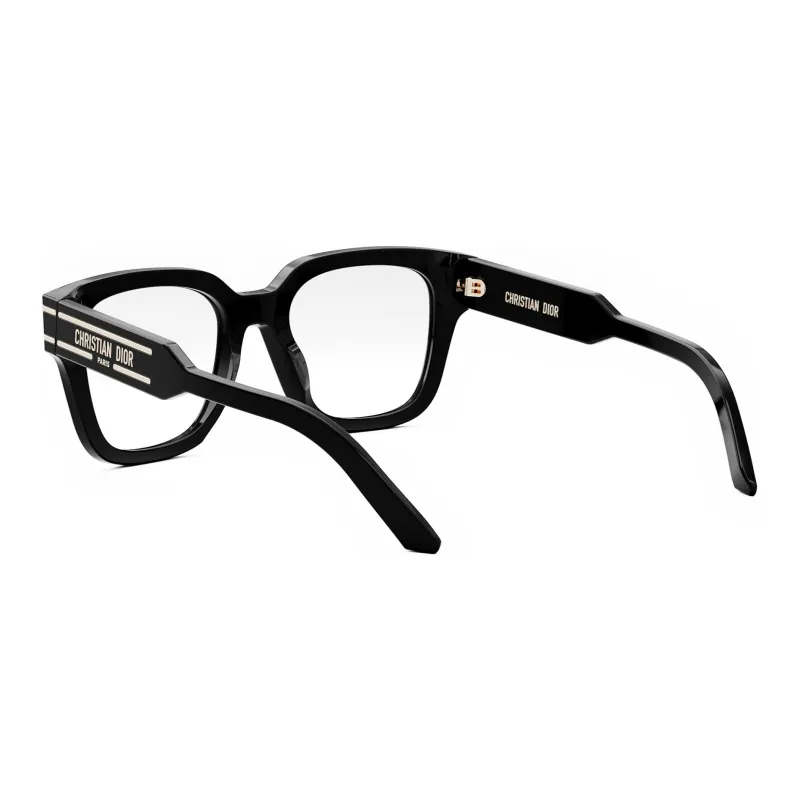 DIOR Square Eyeglass Frames Unisex Black-2