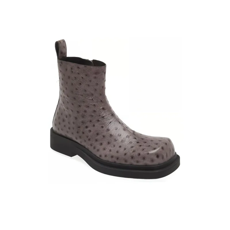 Bottega Veneta Ben Ankle Boots 4cm Men's Black-2
