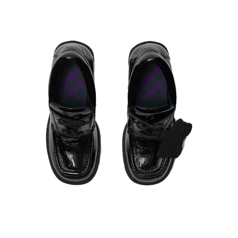 Burberry Chunky Heel High Heels 6.5cm Women's Black-3