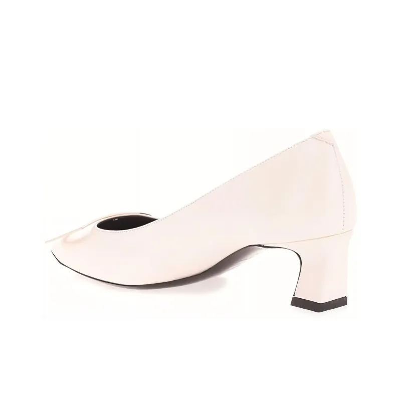Roger Vivier Spool Heel High Heels Women's White-3