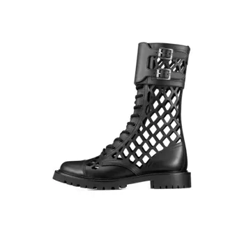 DIOR D-Trap Ankle Boots 3cm Women's Black