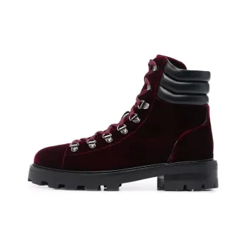 Jimmy Choo Eshe Ankle Boots Women's Black Red