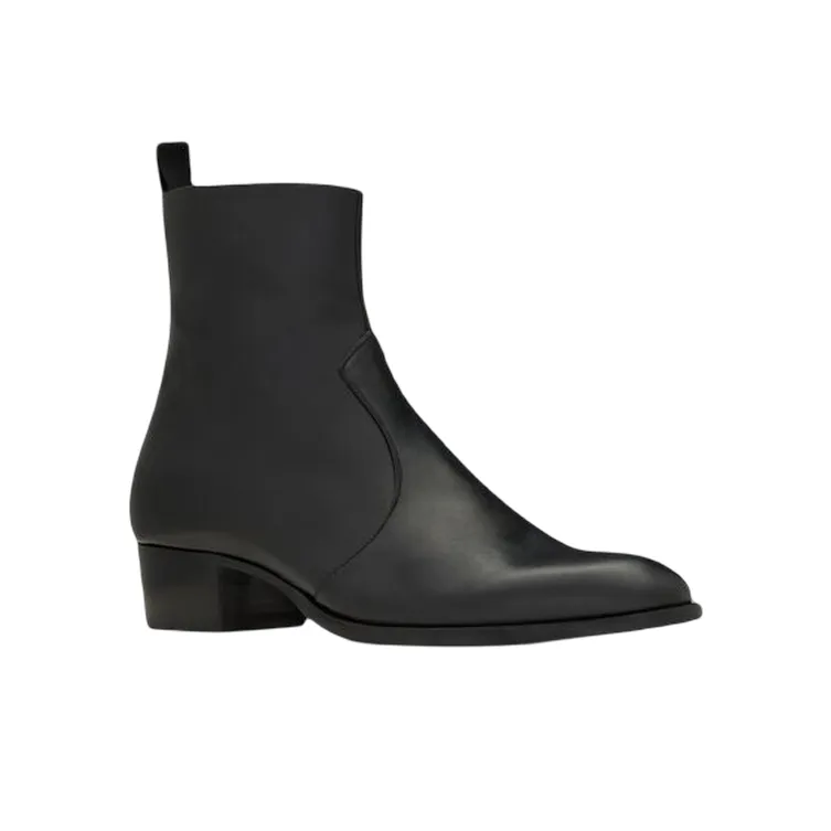 SAINT LAURENT Wyatt Zipped Boots-2