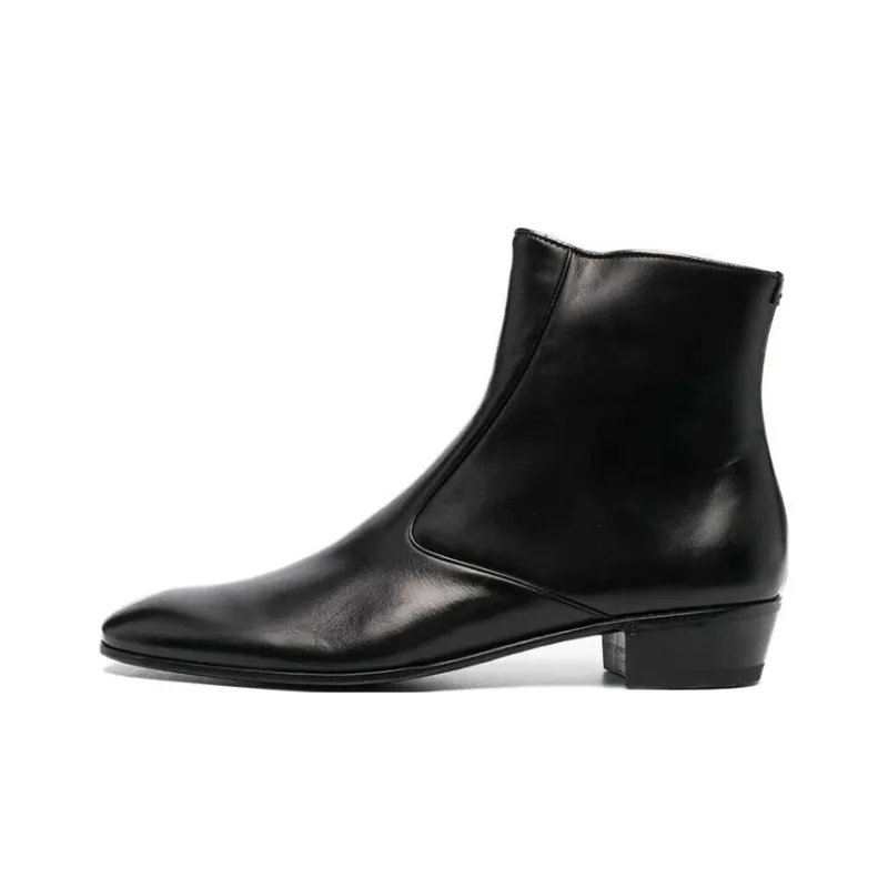 Lidfort Ankle Boots 3.5cm Men's Black-0
