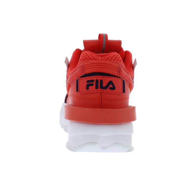 FILA Disruptor 2 Anti Slip Wear Resistant Low Top Casual Running Shoes Women's Red-2