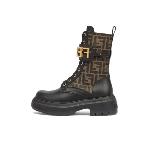 FENDI Women
s FENDIgraphy Boot 
Brown FF Pattern
