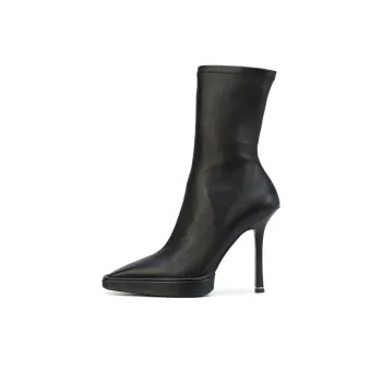 Alexander Wang Bardot Ankle Boots 13cm Women's Black