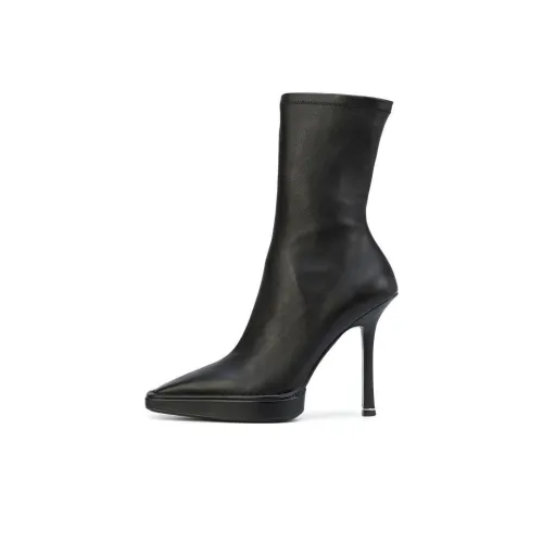 Alexander Wang Bardot Ankle Boots 13cm Women's Black